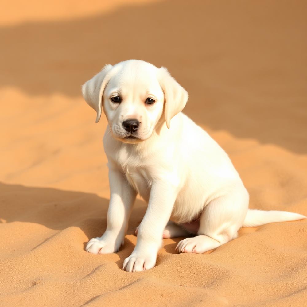 Cachorro Labrador Retriever Blanco